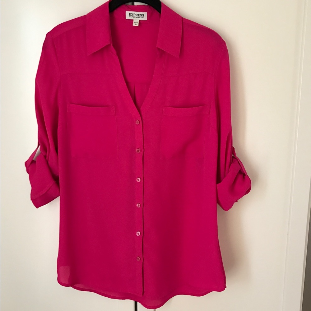 Express Hot Pink (Magenta) Portofino Shirt