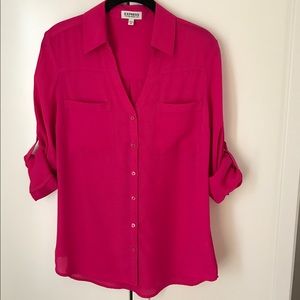 Express Hot Pink (Magenta) Portofino Shirt