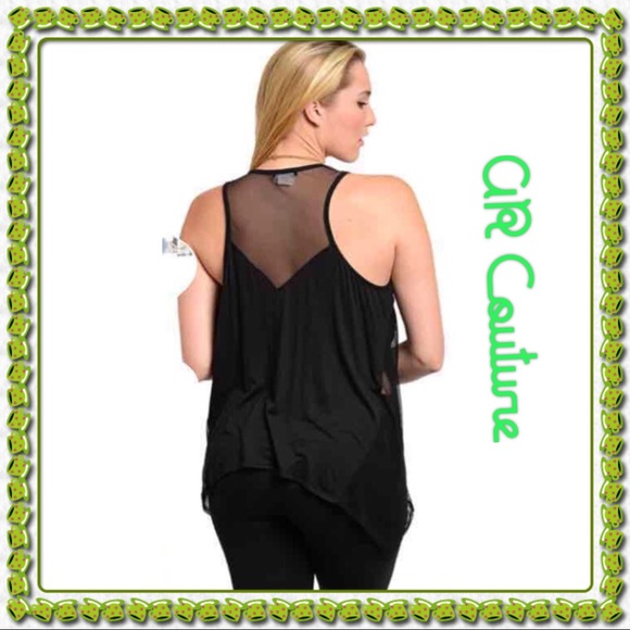 Sheer Mesh Tank Top - Picture 3 of 4