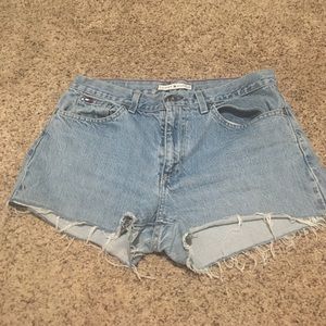 High waisted Tommy Hilfiger jean shorts