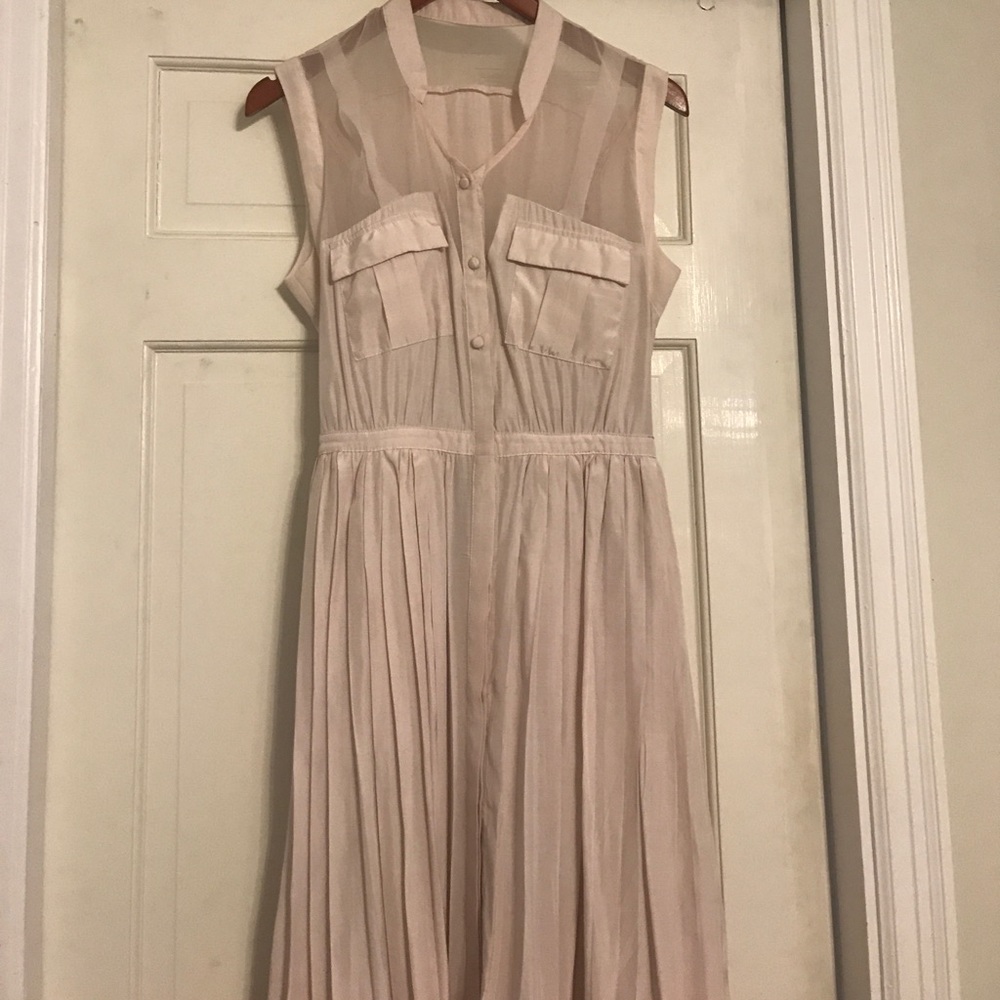 Anthropologie blush dress