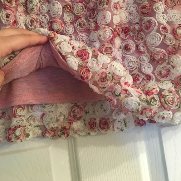 Floral textured miniskirt - Picture 2 of 4