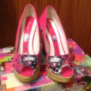 Ed Hardy Casablanca Canvas Platform