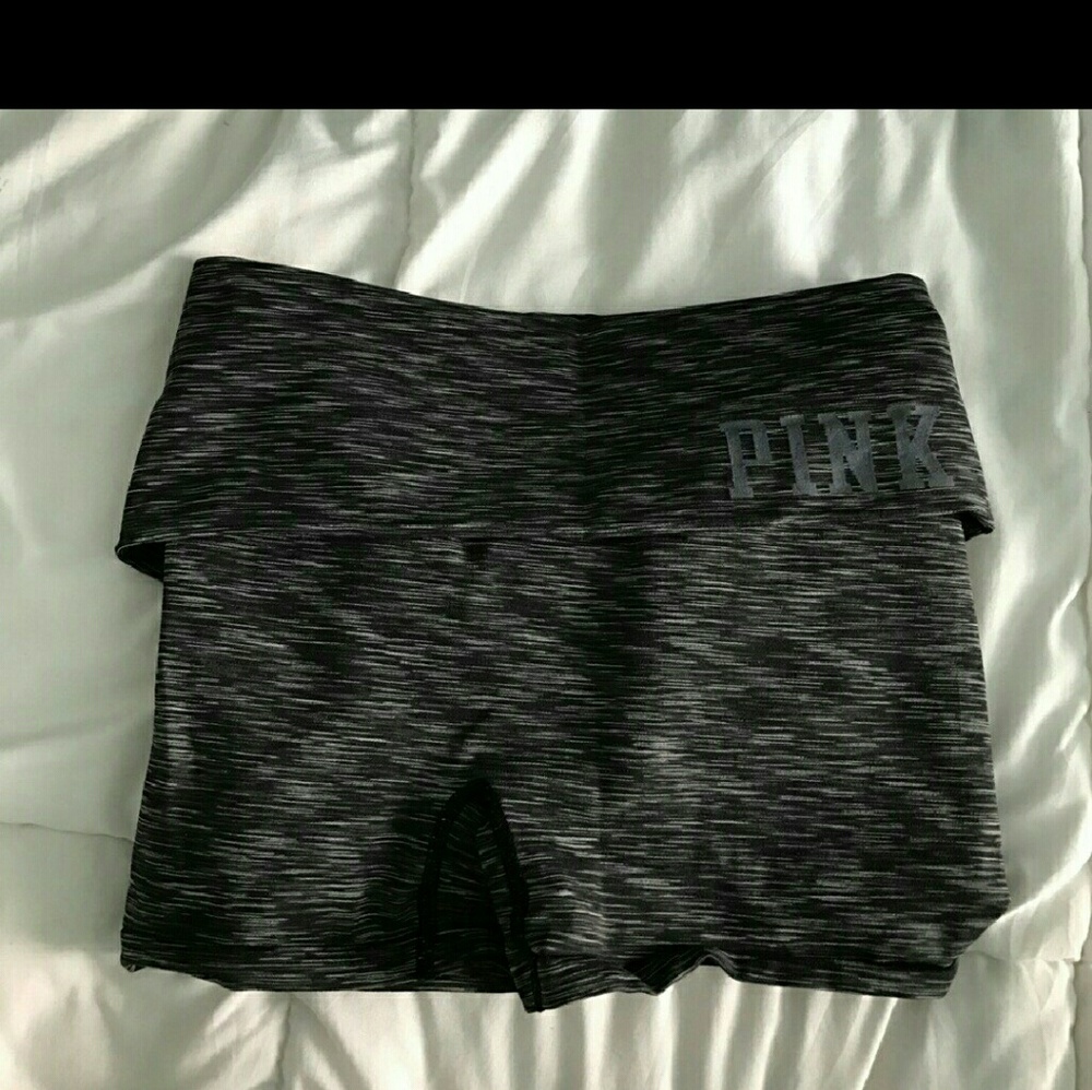 Pink compression shorts