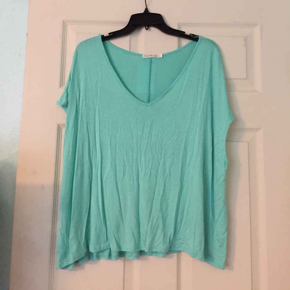 Oversized short sleeve shirt