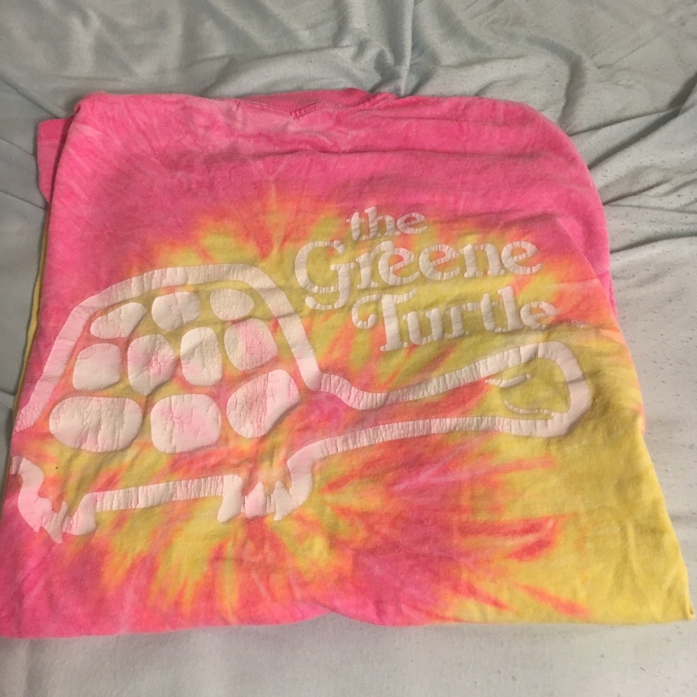 Green Turtle Tie- dye, long-sleeve