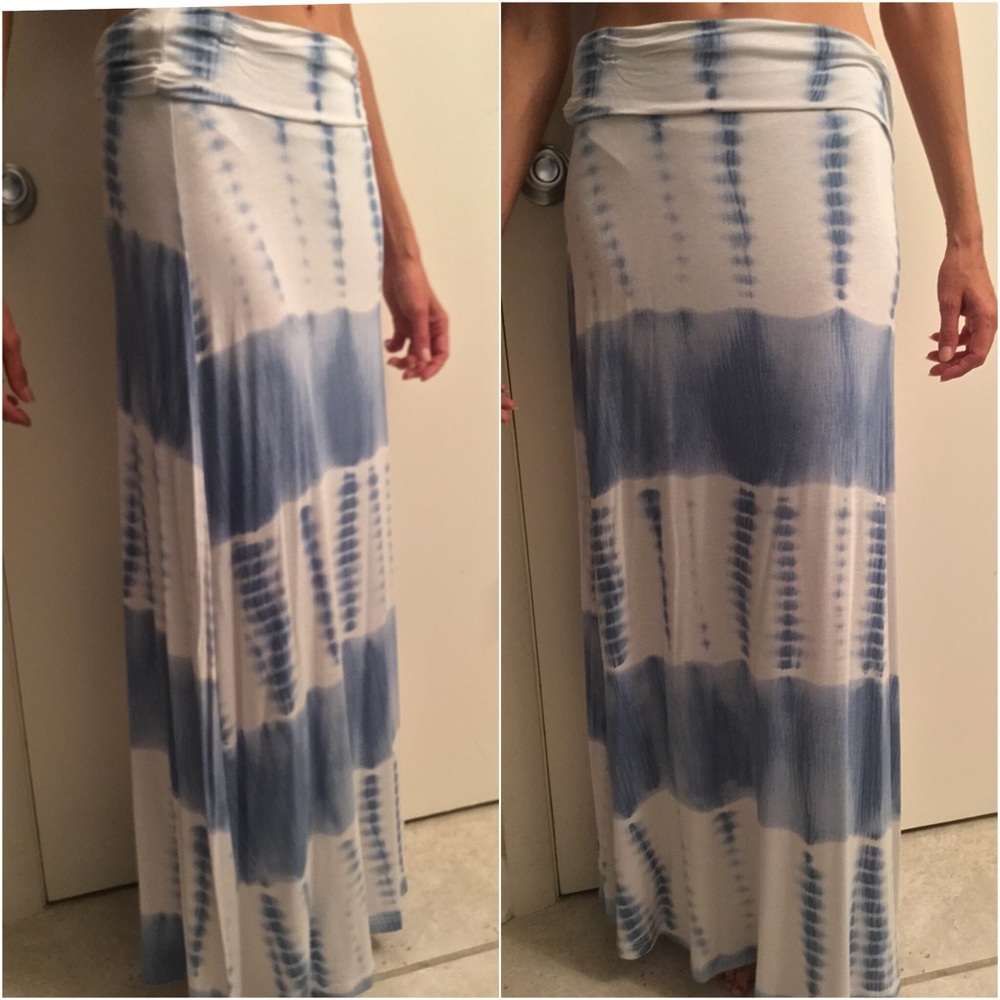 🔴Final Price🔴 LAST M❗️ 💙 Tie Dye Maxi Skirt 💙 - Picture 2 of 4