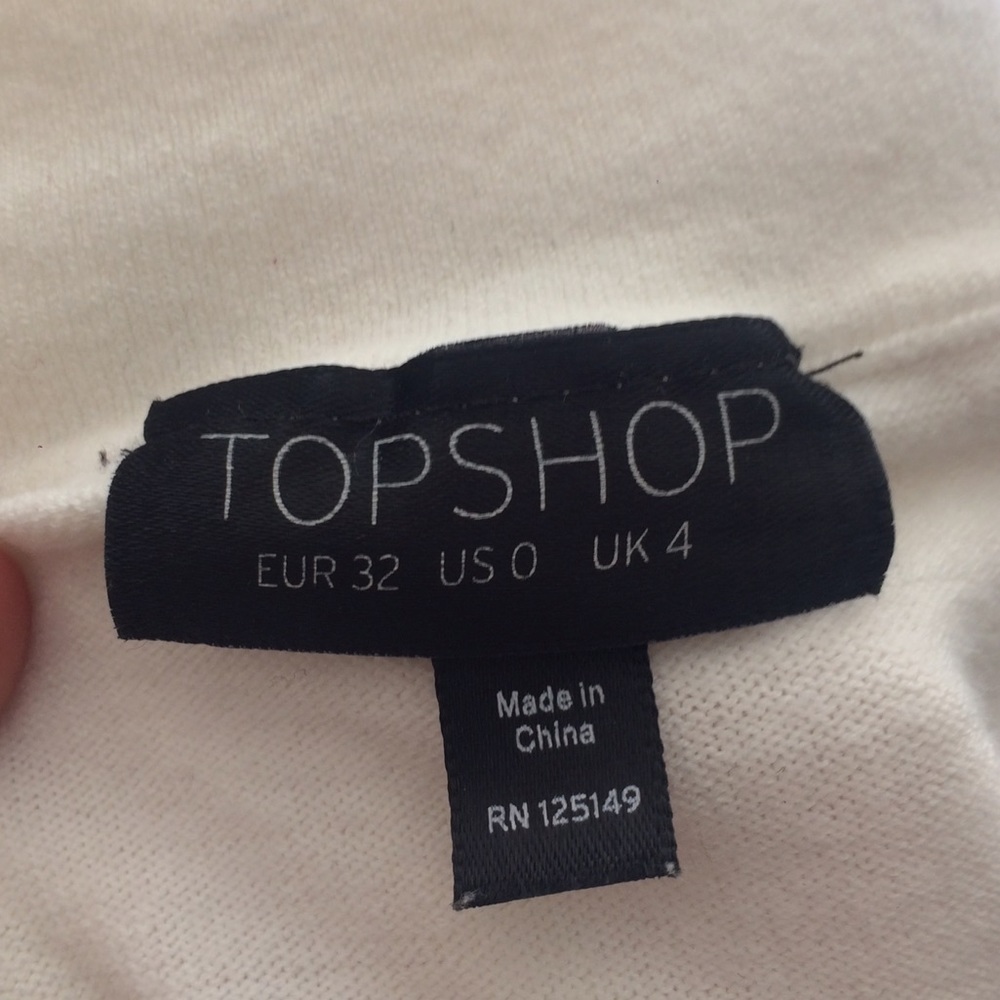 WHITE SOFT TOPSHOP TURTLENECK - Picture 3 of 3