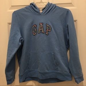 GAP Hoodie XL Floral detail on logo & hoodie