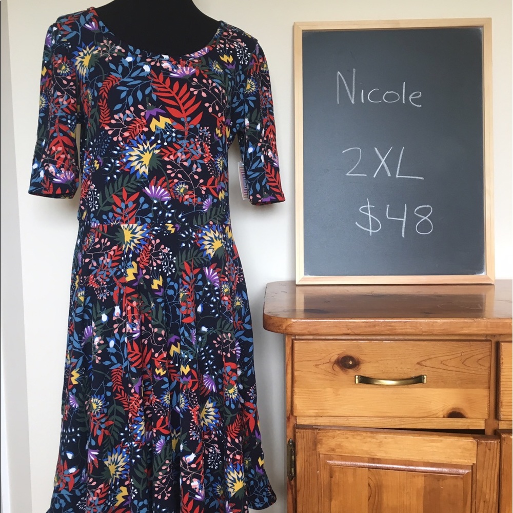 LuLaRoe Nicole dress 2xl