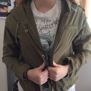SHORT GREEN ARMY JACKET SHORT GREEN ARMY JACKET