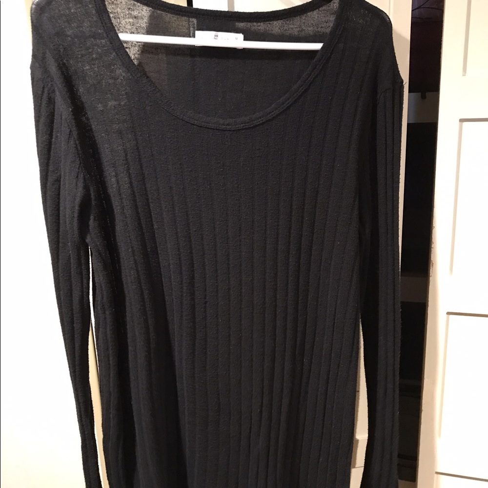Abercrombie striped black sweater
