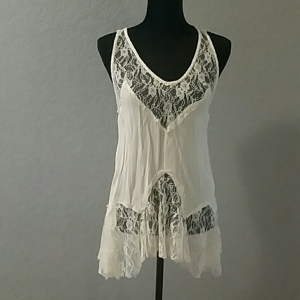 Sheer Lace Maurices Top