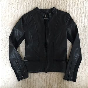 Express Black Leather Jacket