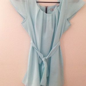 Baby blue maternity shirt