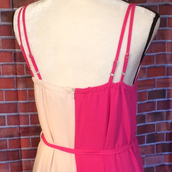 C. Luce - Pink and ivory midi dress. - Picture 6 of 8