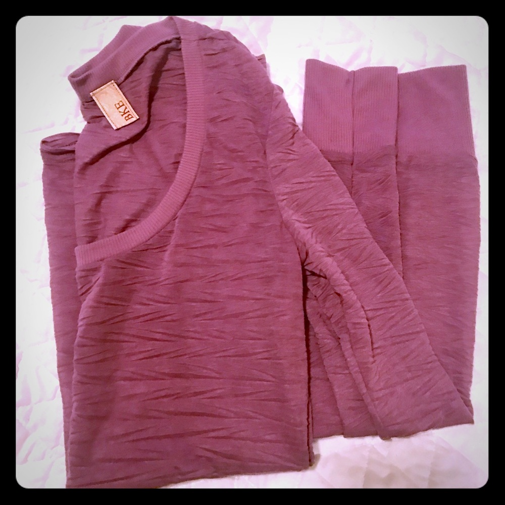 SALE❣️BKE Lady's Purple Sheer Long Sleeve Top