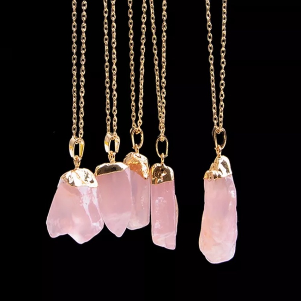 Pale Pink Druzy Pendant