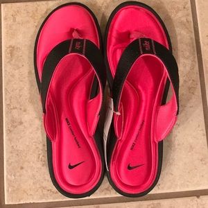 Pink Nike Flip-Flops