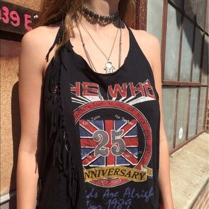 The Who Vintage Custom Fringe Tank