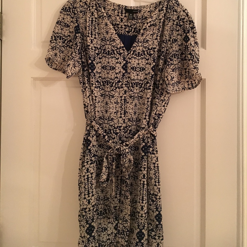 Aqua shift dress
