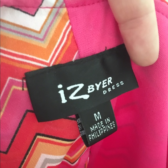 Short, one shoulder, chevron dress - Picture 3 of 3