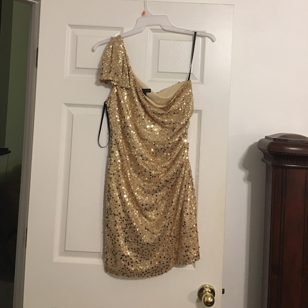 One shoulder cocktail dress