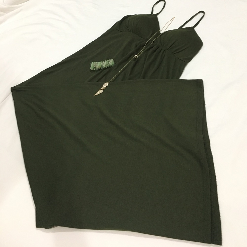 Olive Green Maxi Dress