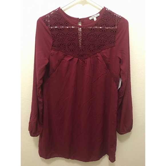 « NWT Charlotte Russe Maroon Dress » - Picture 1 of 4