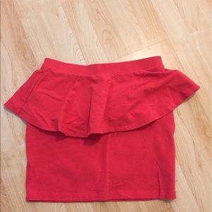 Bodycon peplum skirt