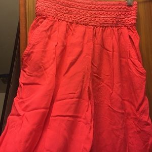 Coral bohemian flow pants