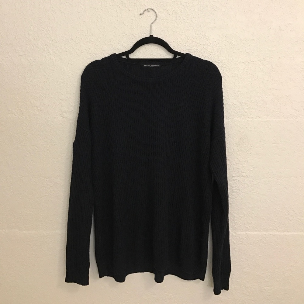 Brandy Melville Navy Blue Sweater
