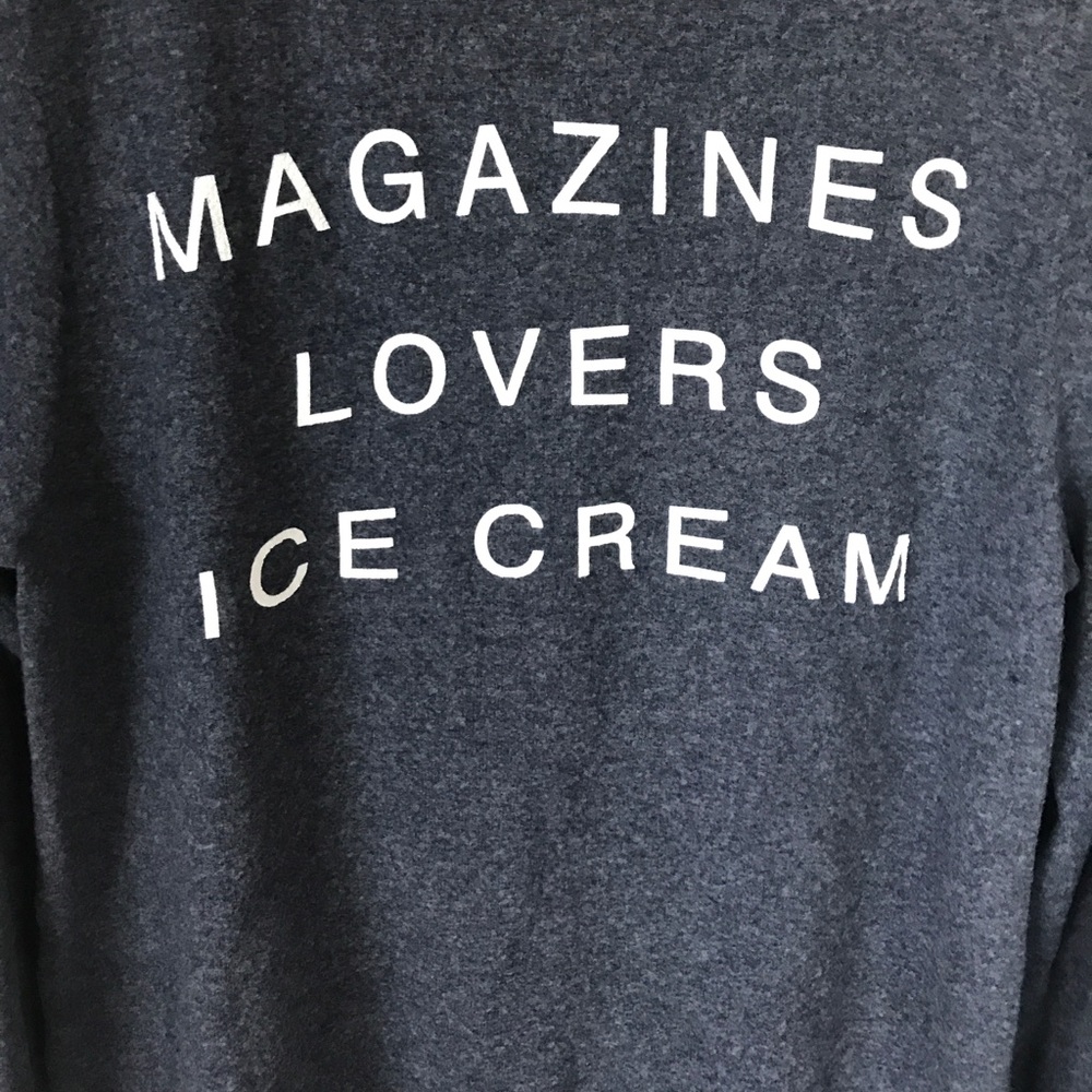 Wildfox Sweater Magazines Lovers Ice cream New - Picture 2 of 6