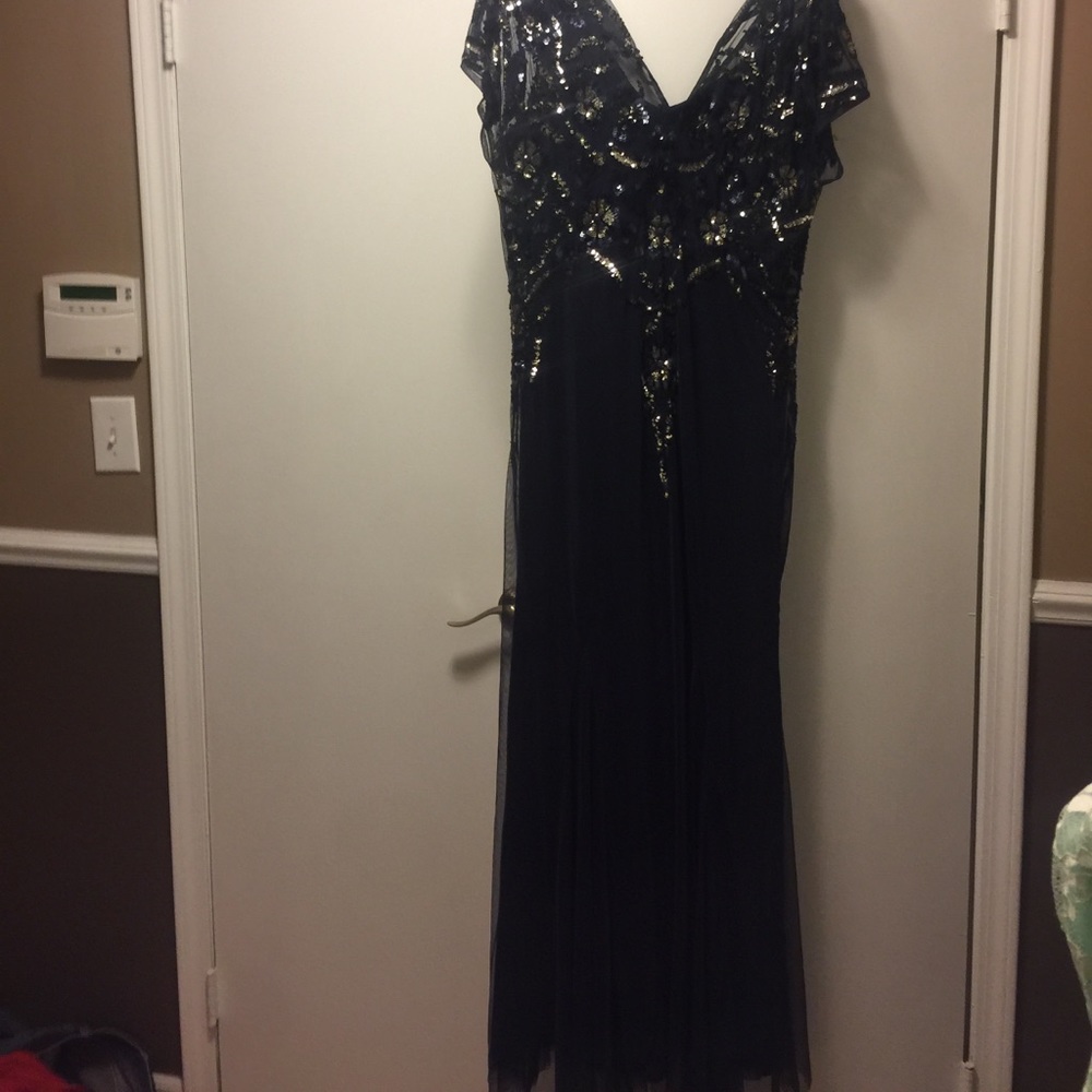 Formal length navy dress