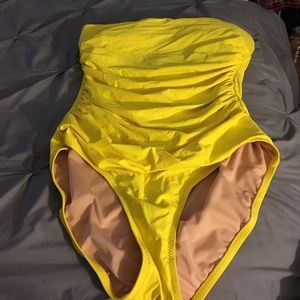 Ruched Bandeau Swimsuit