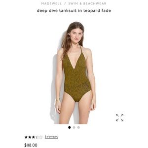 NWT Madewell one-piece bathing suit