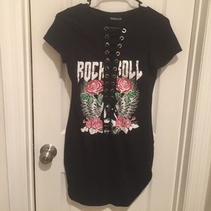Rocker tie up dress
