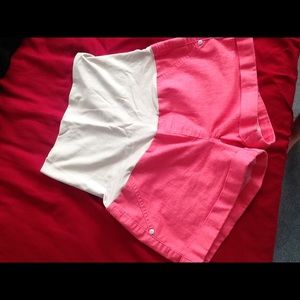 Celebrity pink maternity shorts