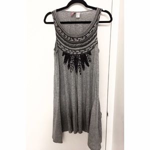 Sleeveless Tribal Printed Dress