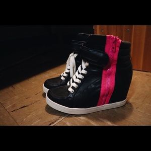 Zigi Wedge Sneaker with Zipper