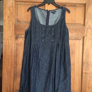 Dark Blue Denim Sleveless Gap Dress