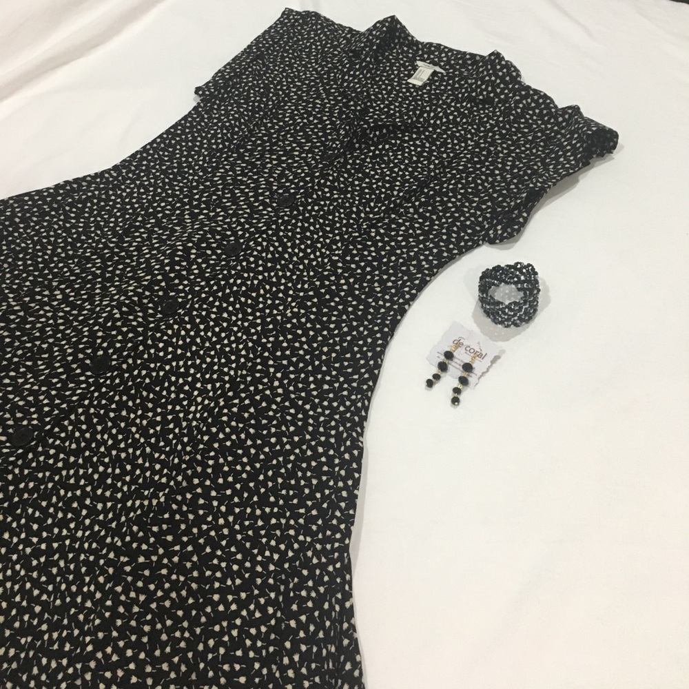 NWOT Button Down Dress with flare