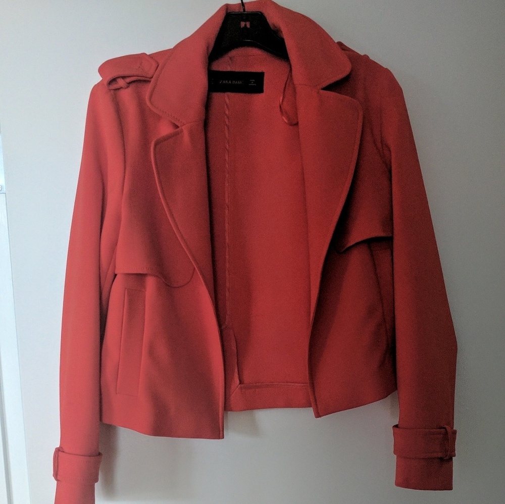 Zara red jacket
