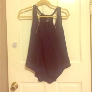 Navy sheer tank top