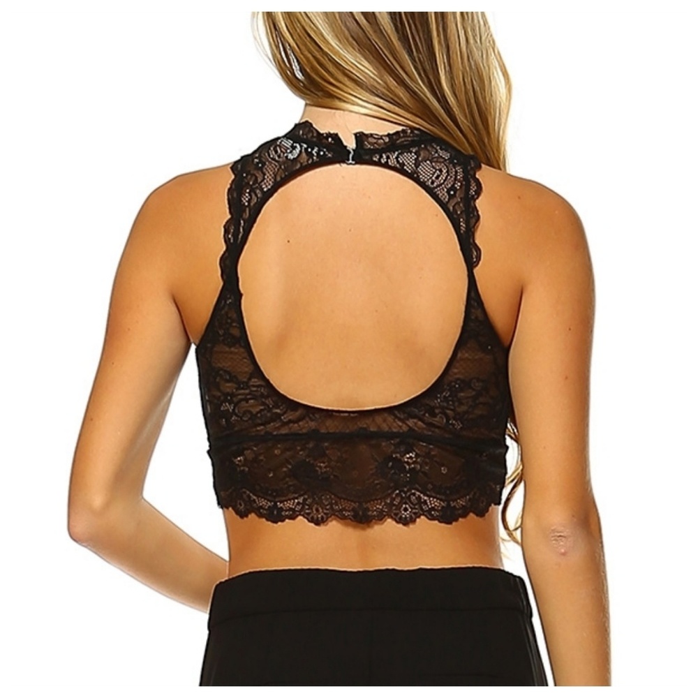 Black Lace Bralette - Picture 2 of 4