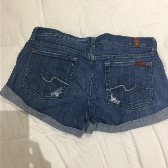 7 For All Mankind denim shorts - Picture 1 of 4