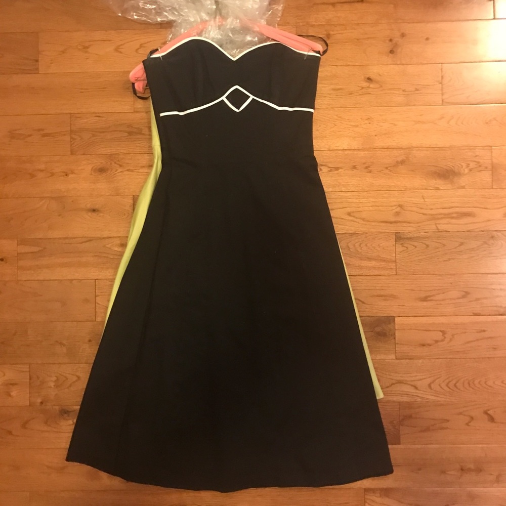 White House black market strapless dress