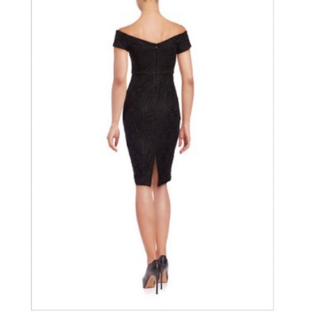 GUESS off the shoulder black dress