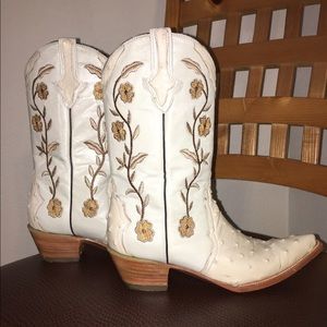 Genuine All Leather (Ostrich Embossed) Boots