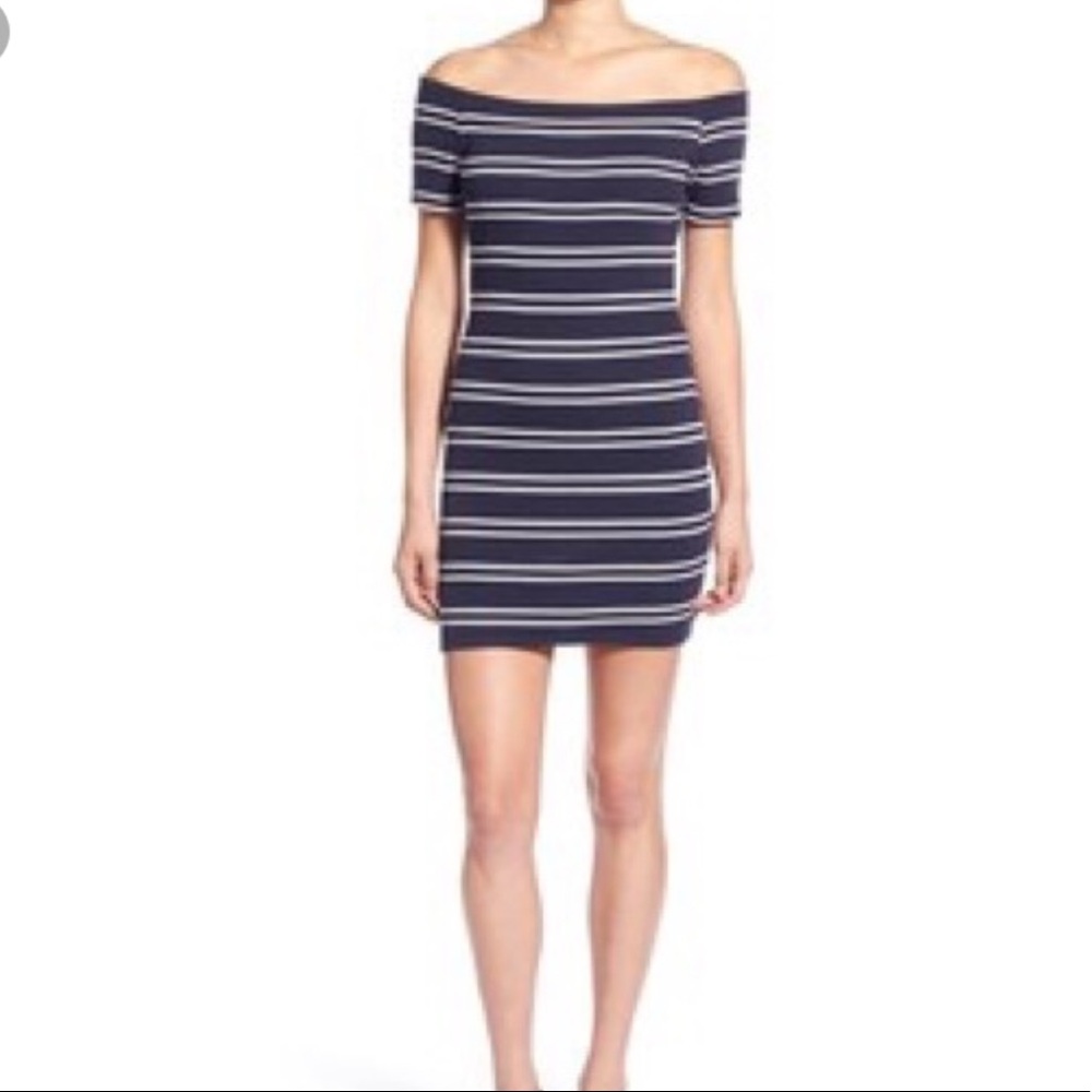 Navy striped Nordstrom dress *never worn**